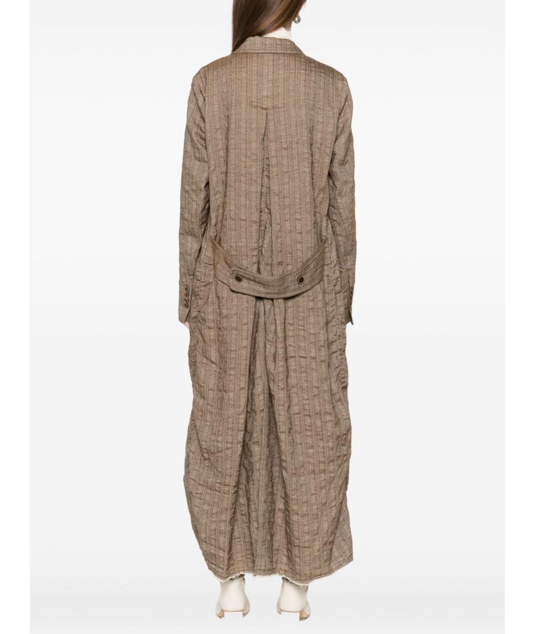 UMA WANG Бежевое шерстяное пальто, фото 5