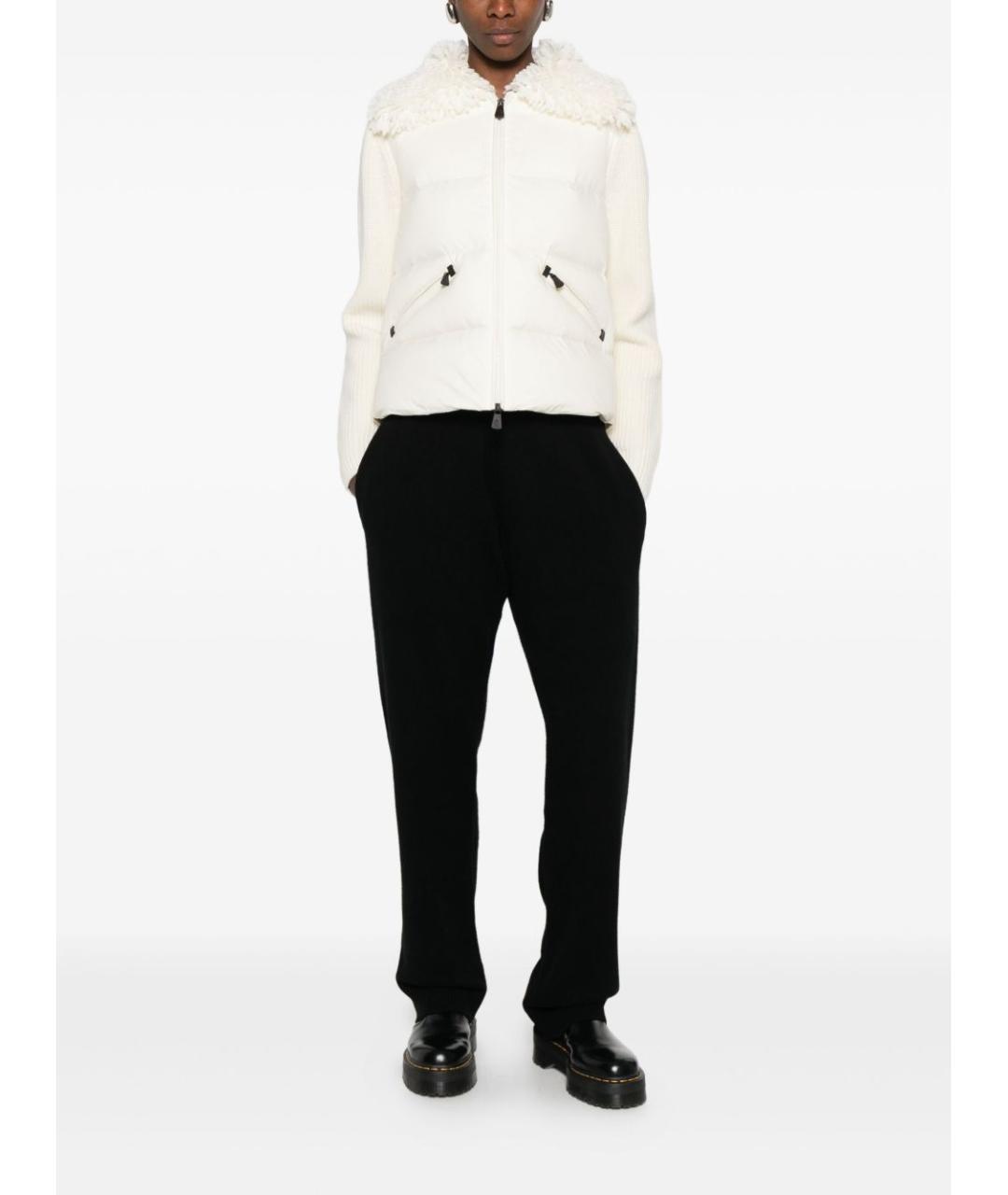 MONCLER GRENOBLE Белый шерстяной джемпер / свитер, фото 3