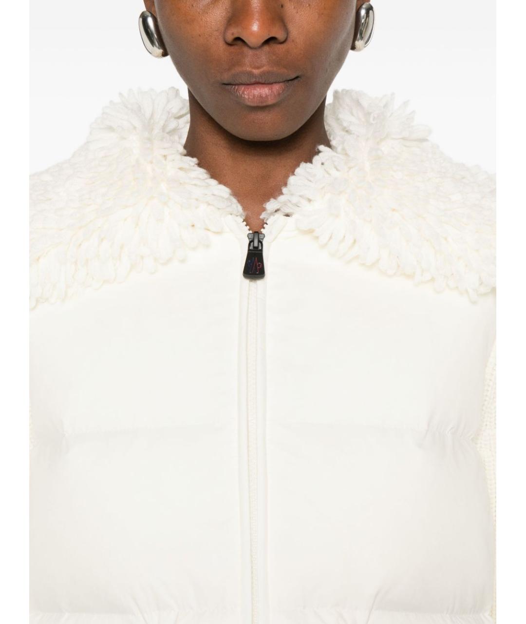 MONCLER GRENOBLE Белый шерстяной джемпер / свитер, фото 5