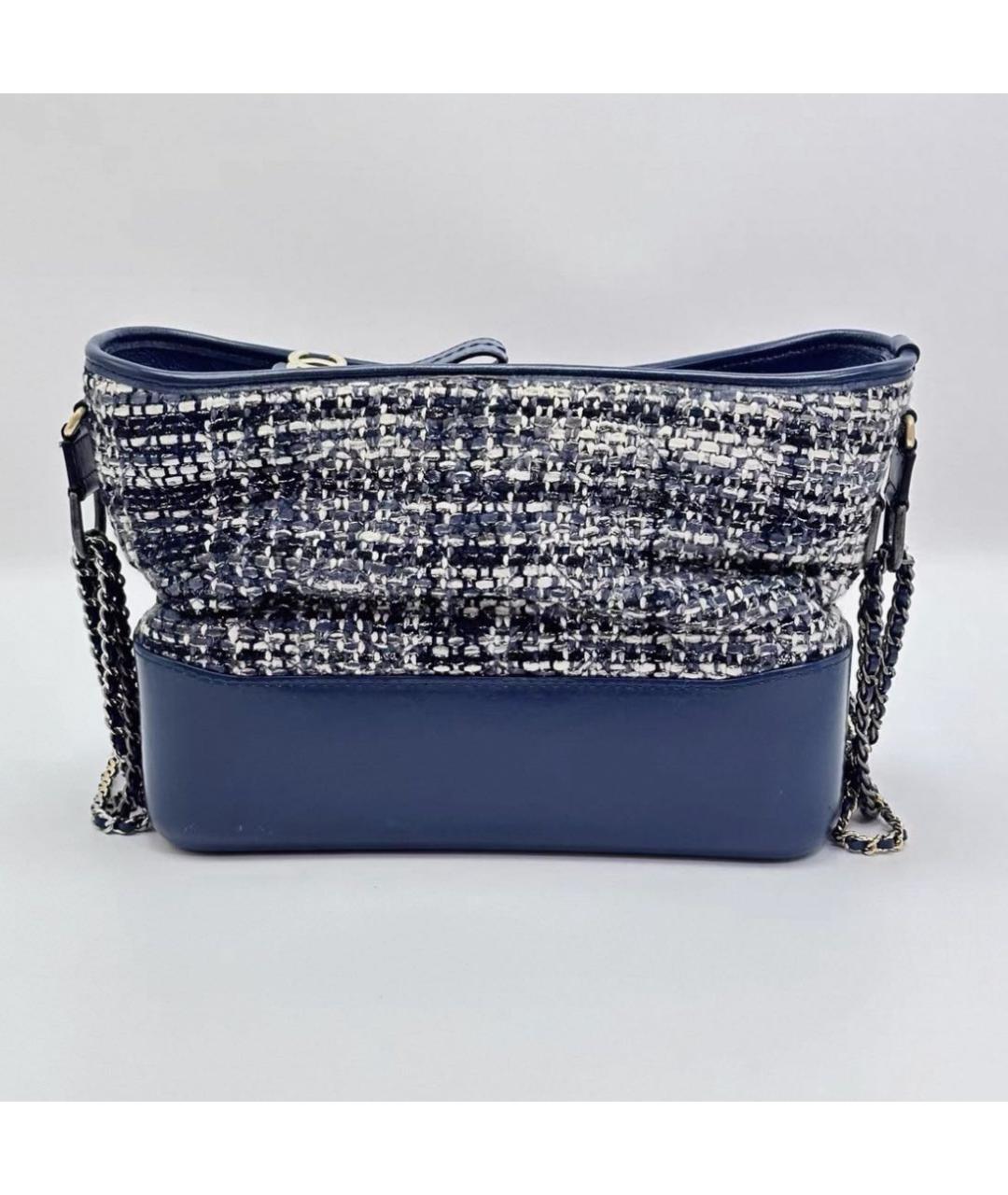 CHANEL Синяя кожаная сумка через плечо, фото 3