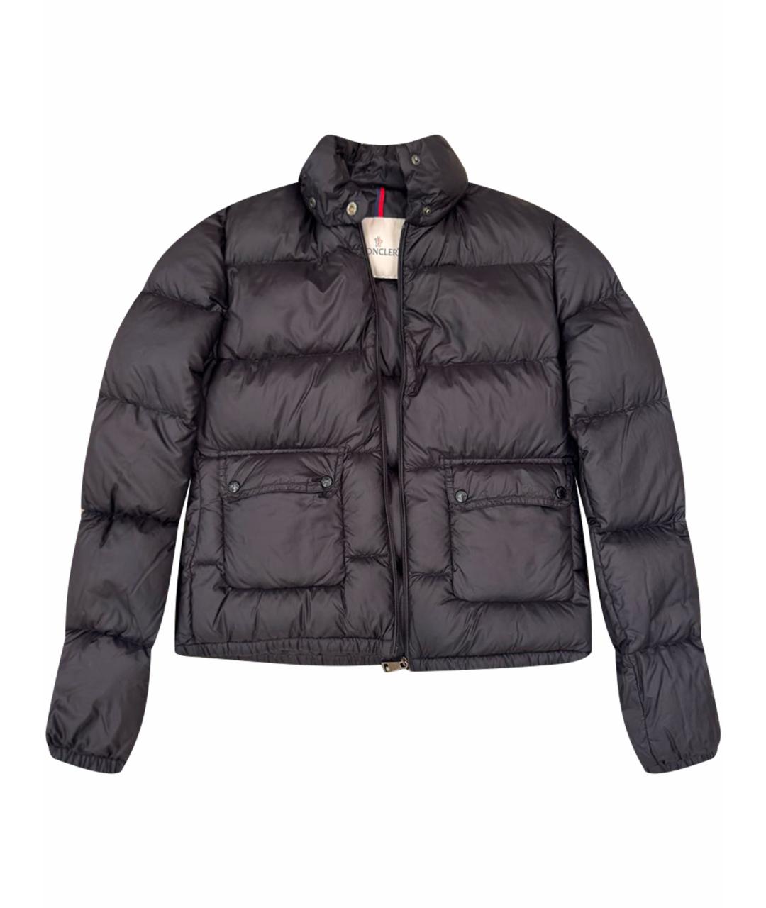 MONCLER Черный пуховик, фото 1