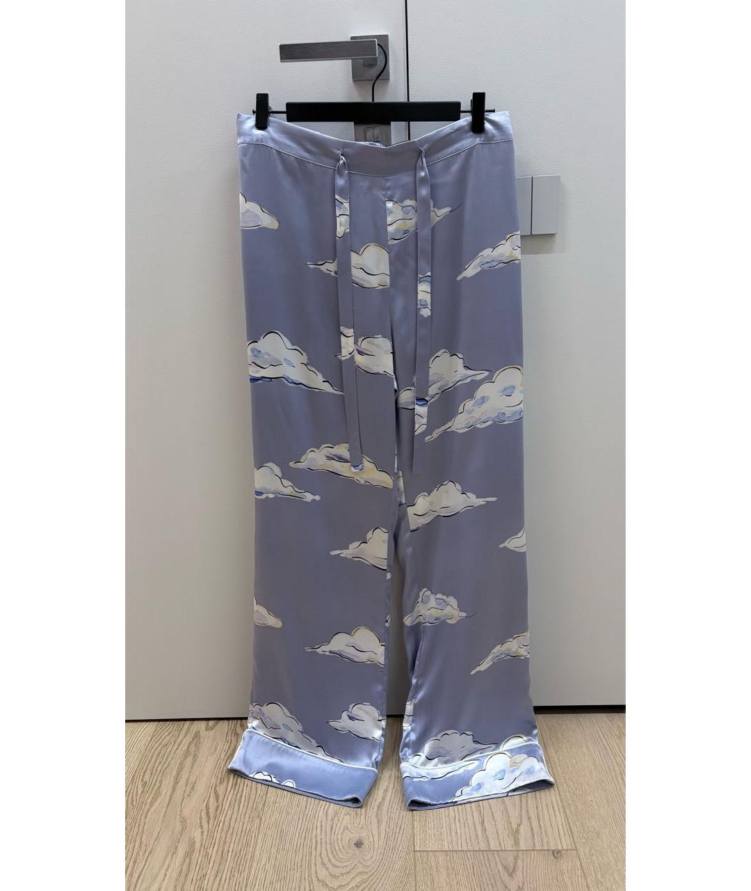 OLIVIA VON HALLE Голубая шелковая пижама, фото 2