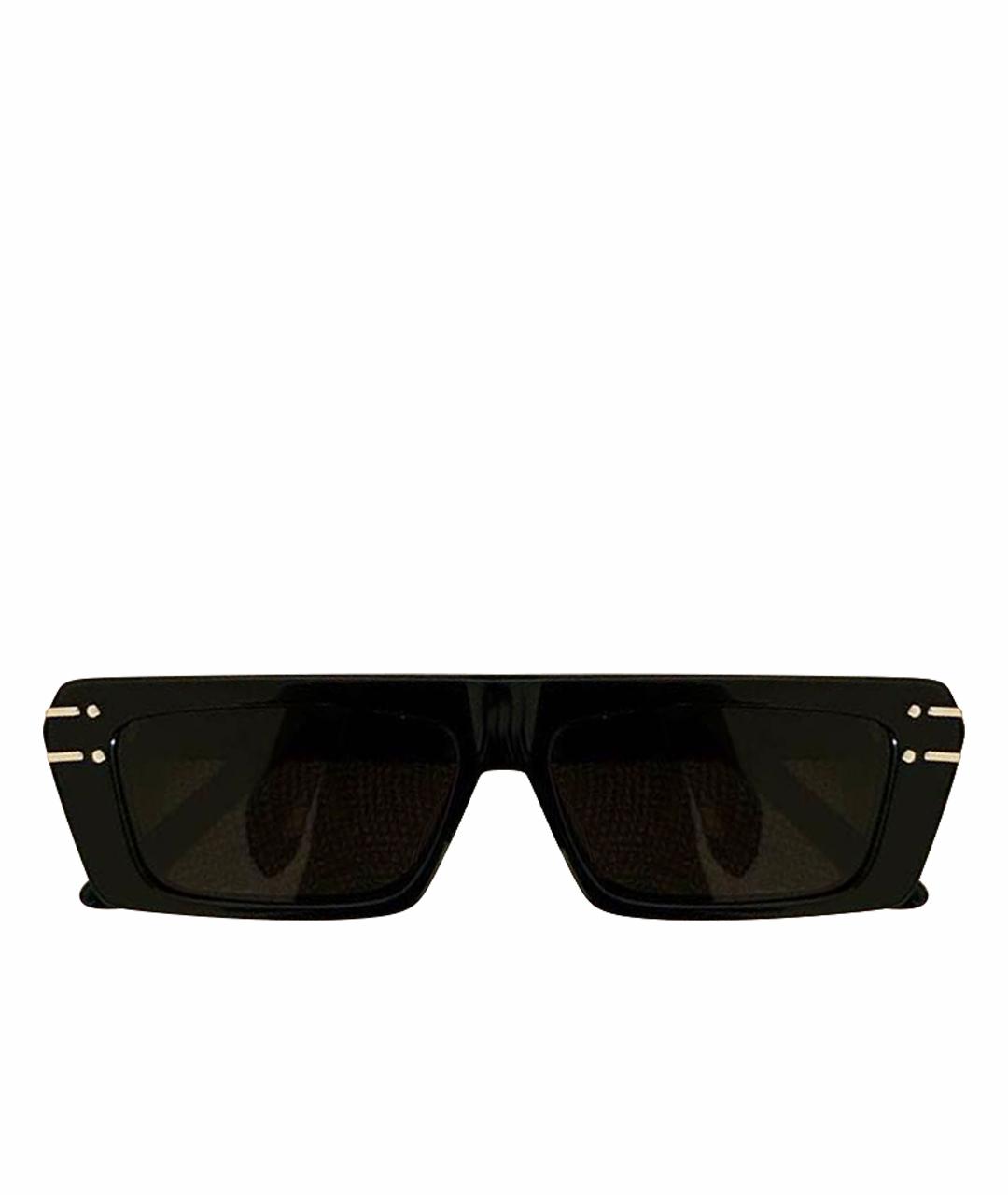 CHRISTIAN DIOR Черные пластиковые солнцезащитные очки, фото 1