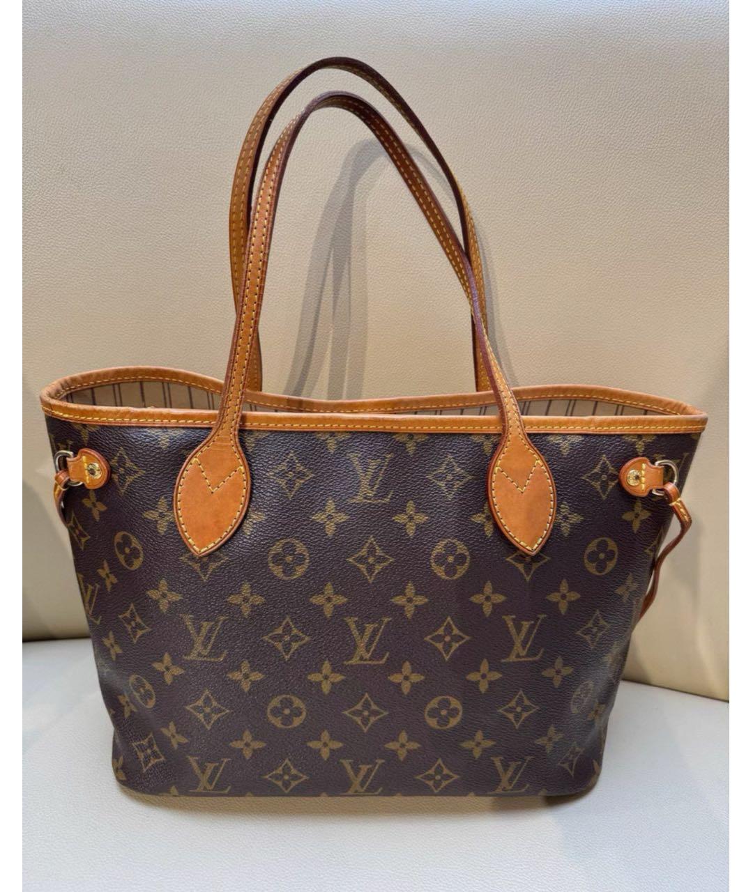 LOUIS VUITTON Коричневая сумка с короткими ручками, фото 5