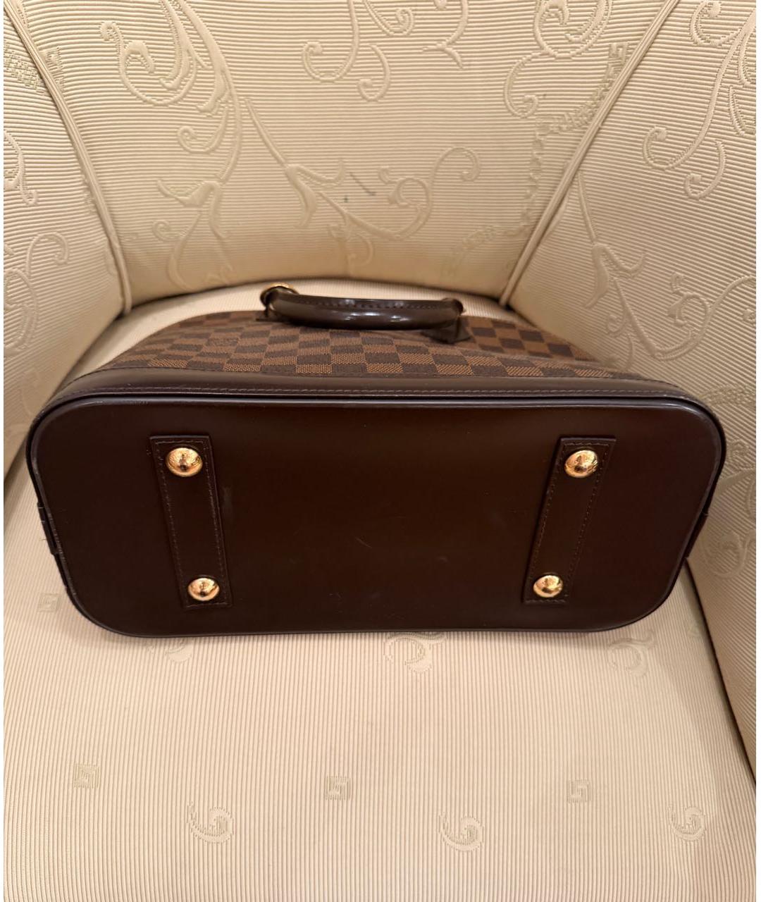 LOUIS VUITTON Коричневая сумка с короткими ручками, фото 5