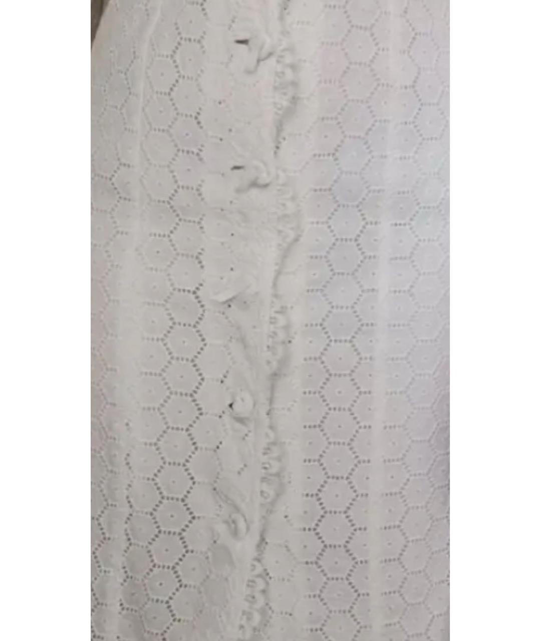 BLUMARINE Белый хлопковый сарафан, фото 4