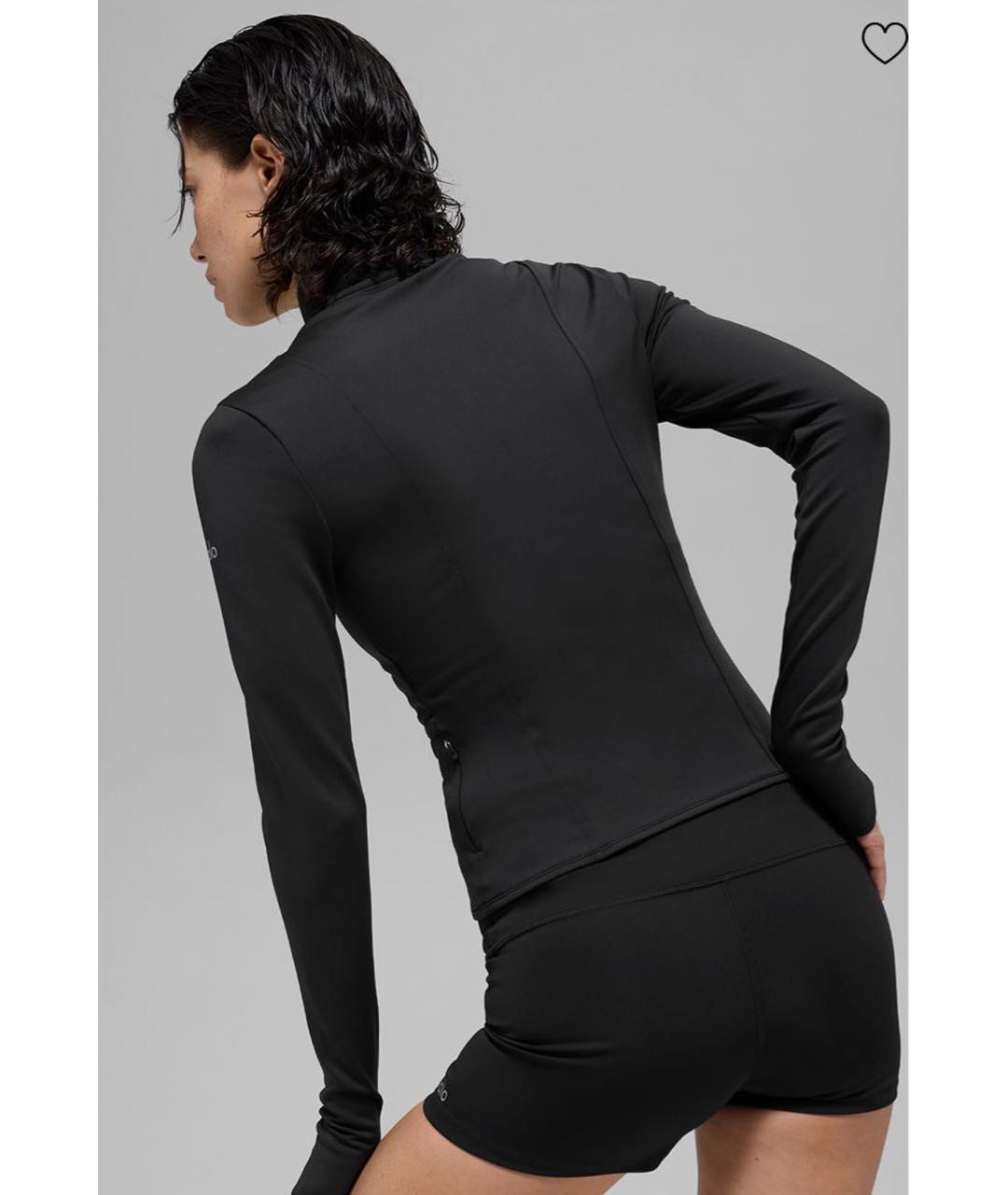 ALO YOGA Черная полиэстеровая спортивная куртка, фото 4