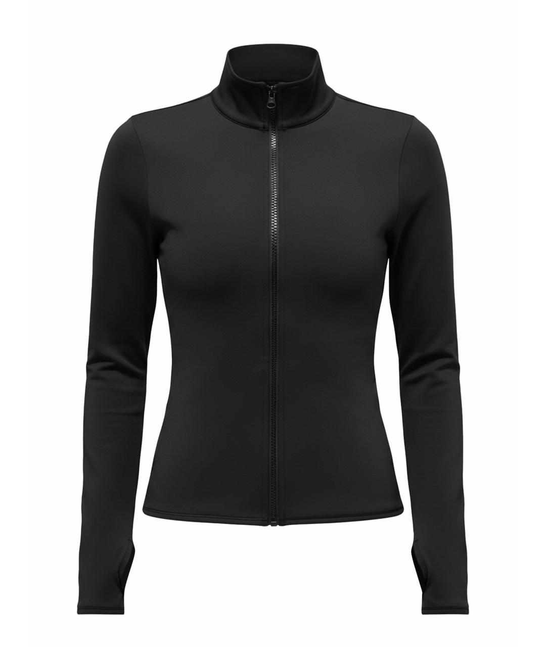 ALO YOGA Черная полиэстеровая спортивная куртка, фото 1