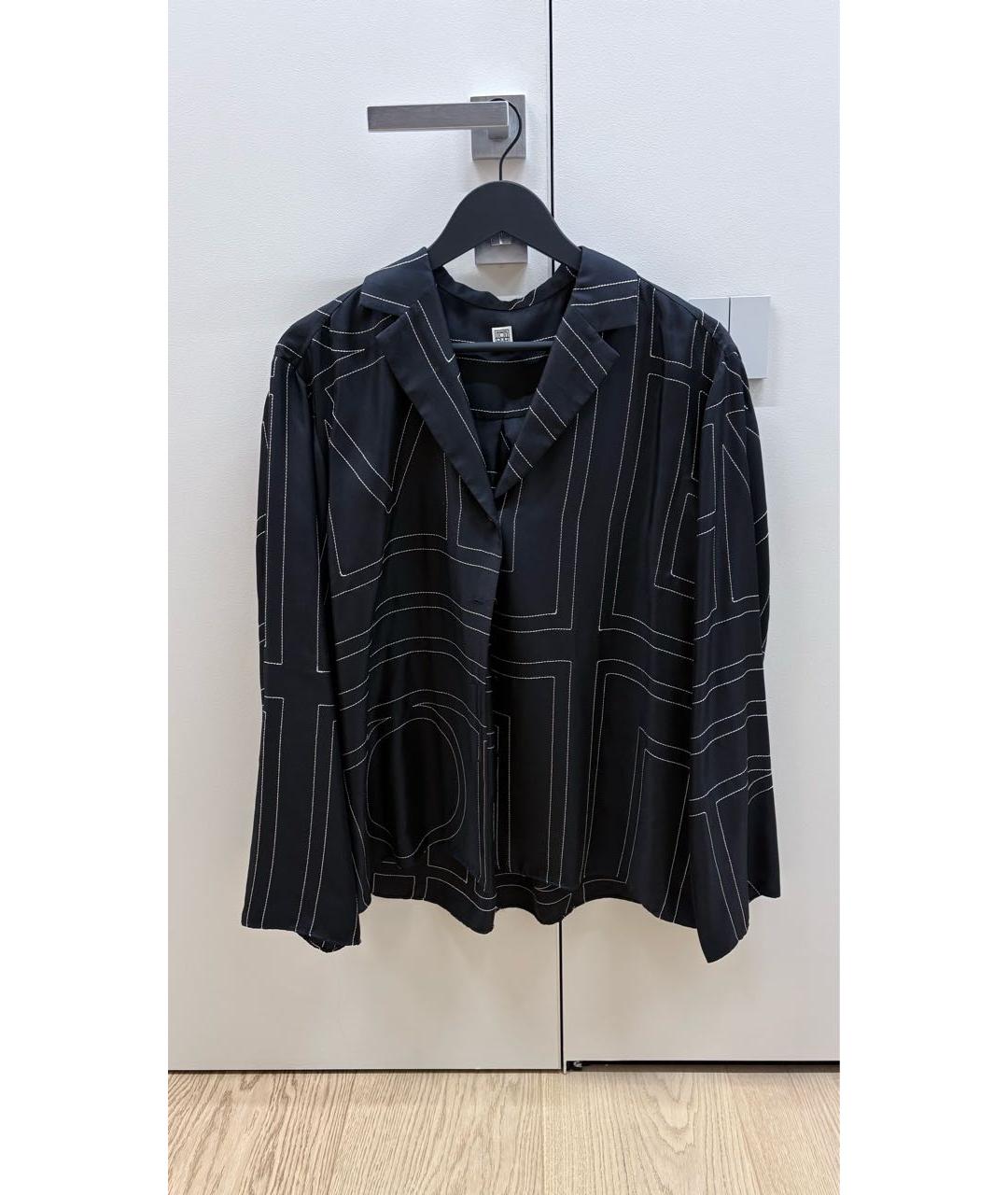 TOTEME Черный вискозный костюм с брюками, фото 5