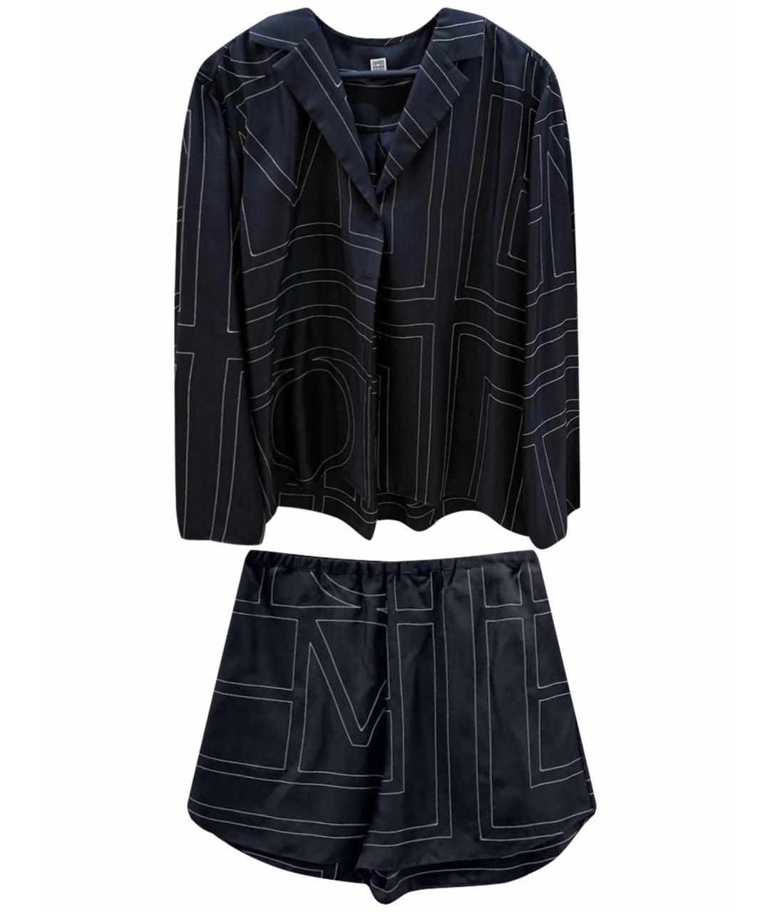 TOTEME Черный вискозный костюм с брюками, фото 1