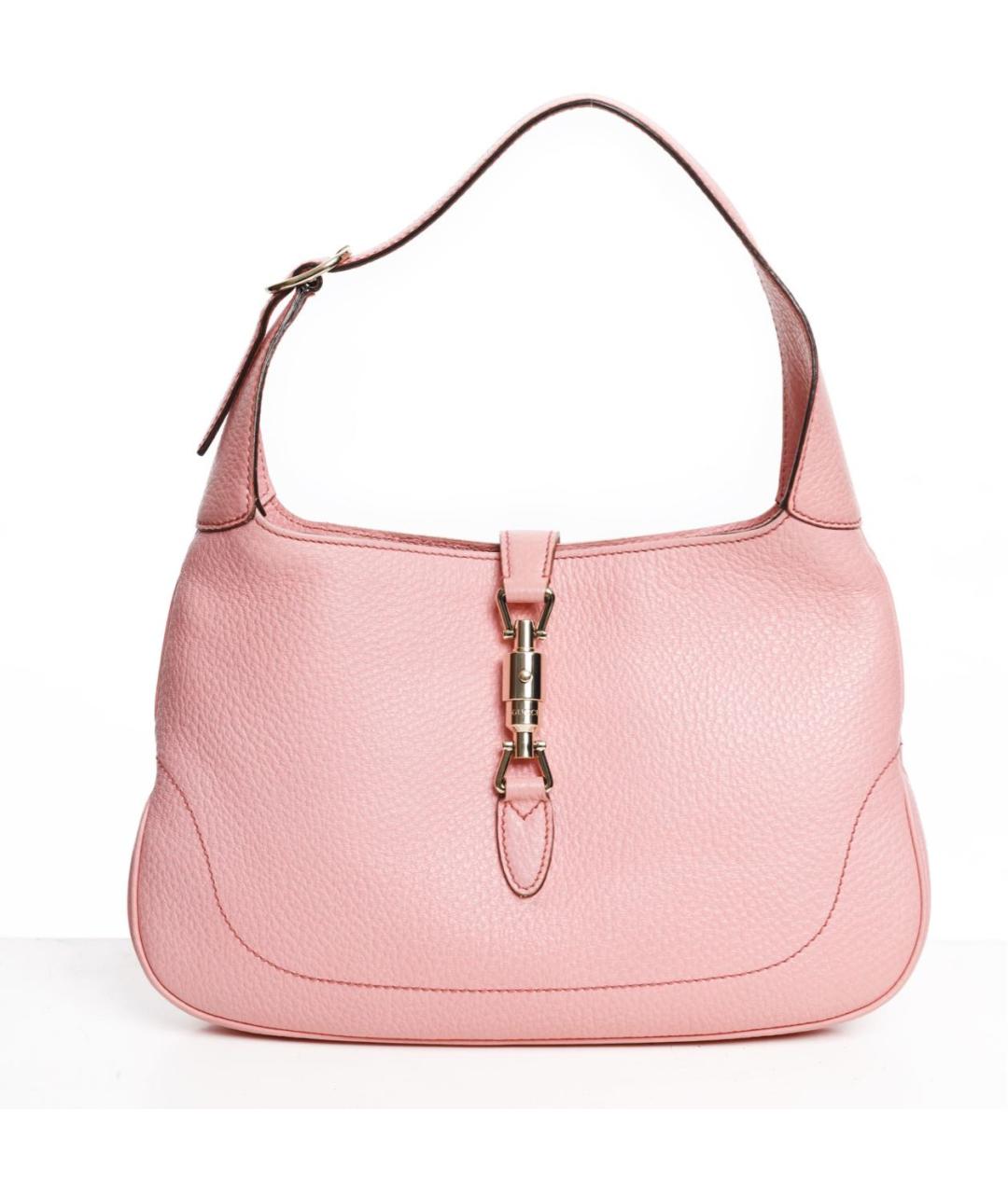 GUCCI Розовая кожаная сумка с короткими ручками, фото 9