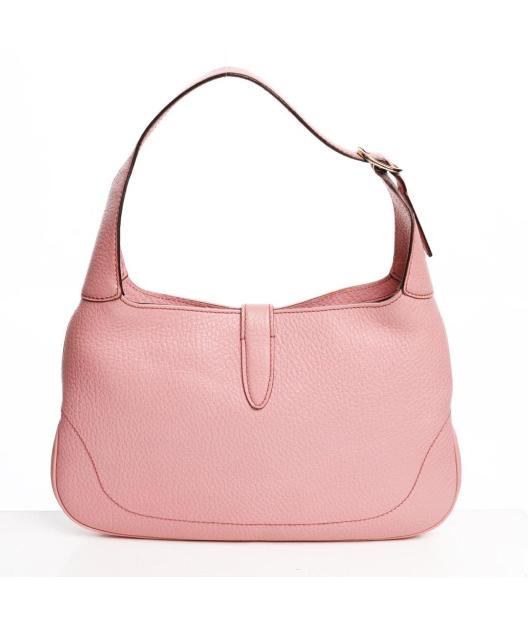 GUCCI Розовая кожаная сумка с короткими ручками, фото 2