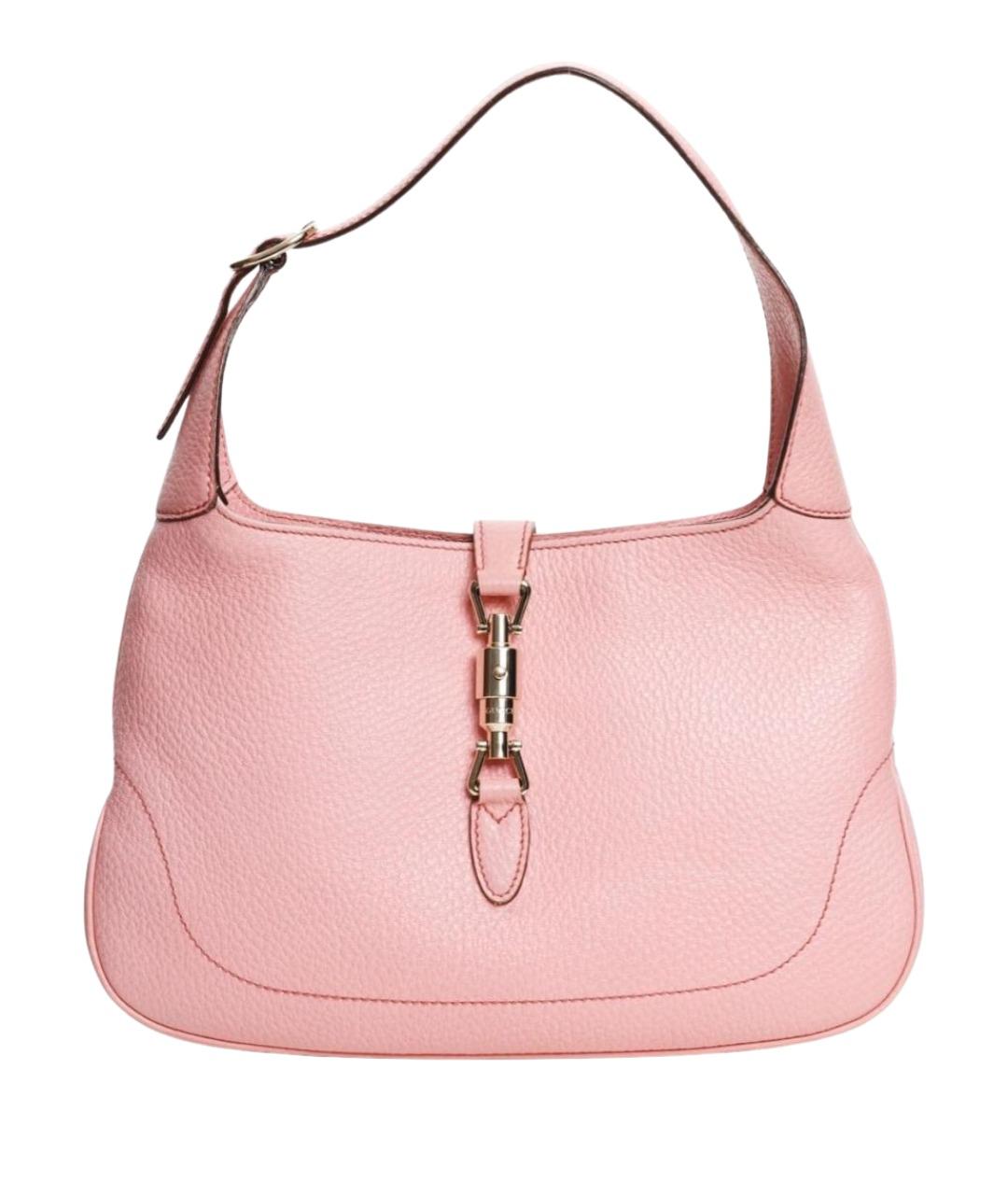 GUCCI Розовая кожаная сумка с короткими ручками, фото 10