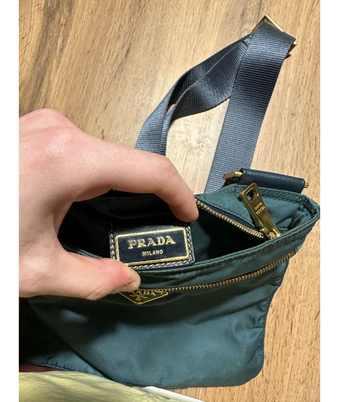 PRADA Зеленая сумка на плечо, фото 4