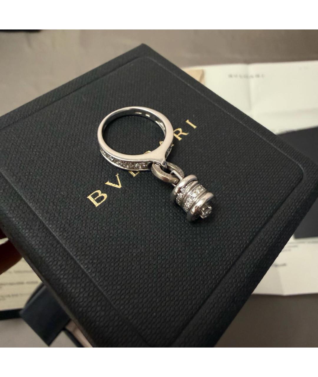 BVLGARI Белое кольцо из желтого золота, фото 2