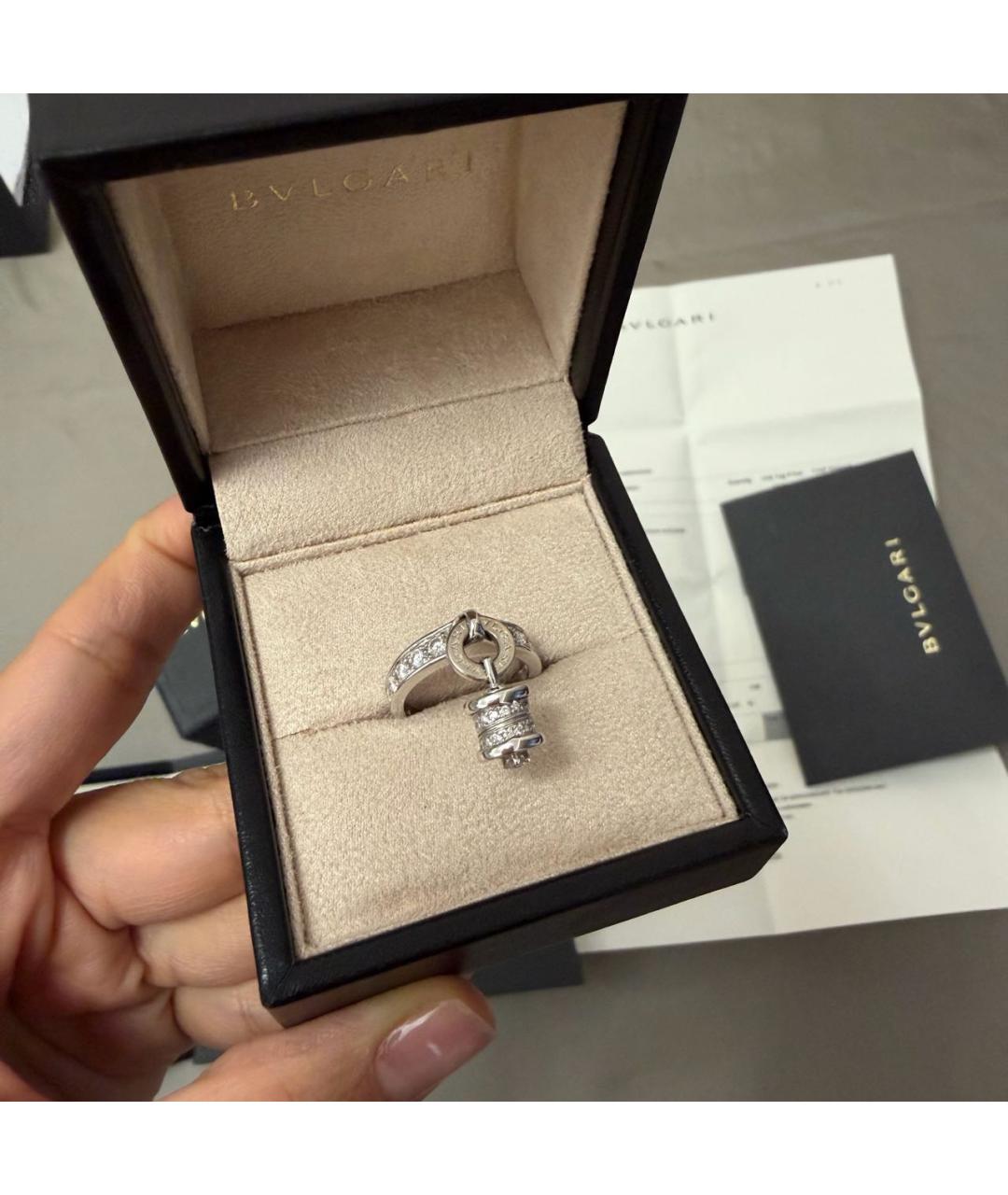 BVLGARI Белое кольцо из желтого золота, фото 8