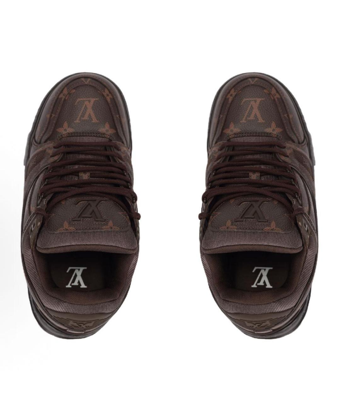 LOUIS VUITTON Коричневые низкие кроссовки / кеды, фото 2