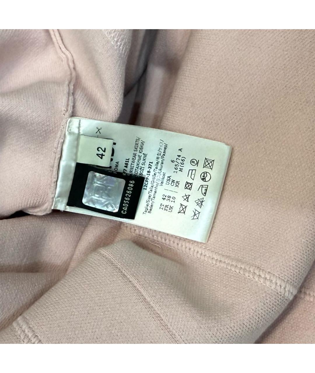 FENDI Розовая вискозная юбка миди, фото 5