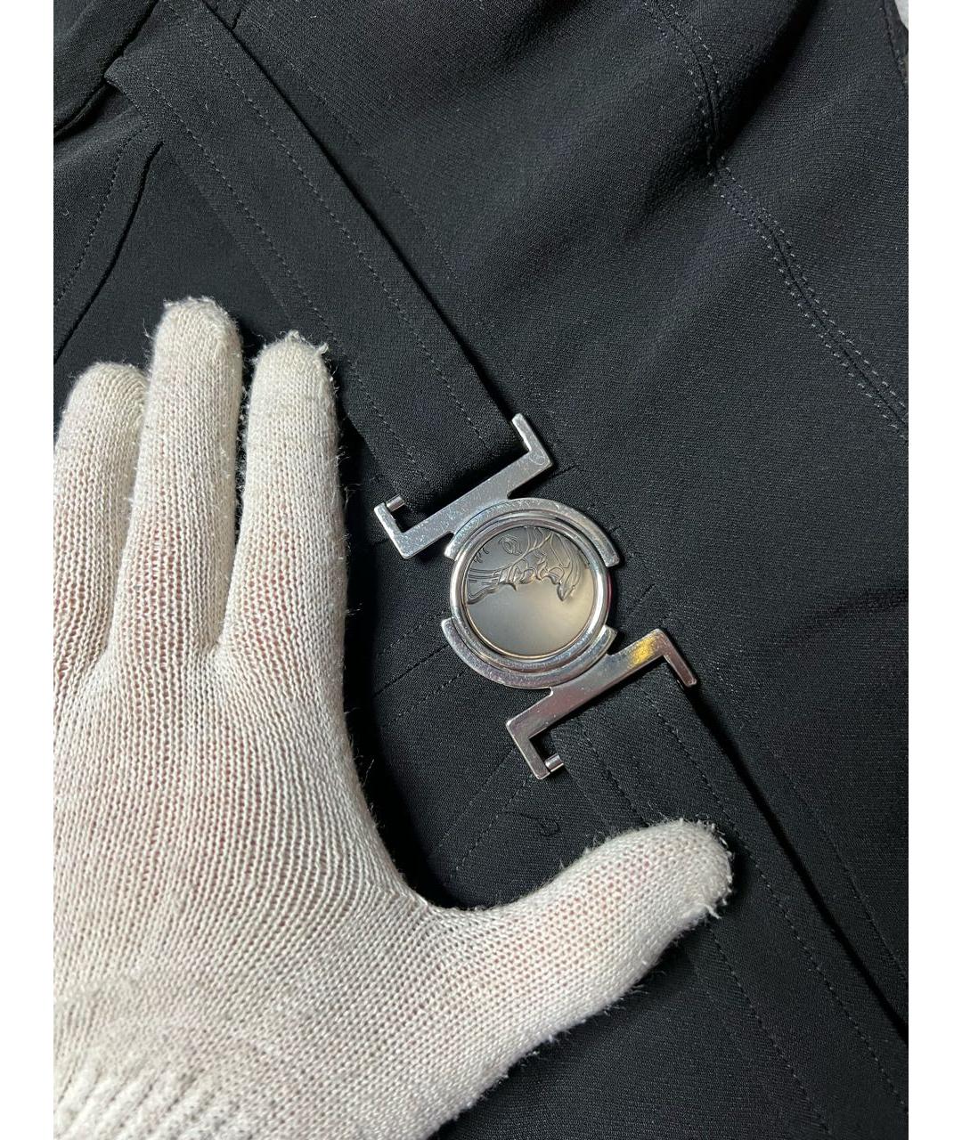 VERSACE COLLECTION Черное вискозное коктейльное платье, фото 6