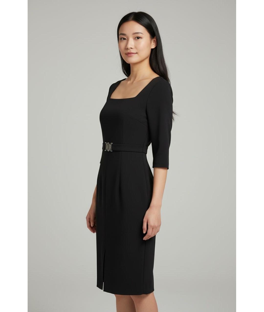 VERSACE COLLECTION Черное вискозное коктейльное платье, фото 2