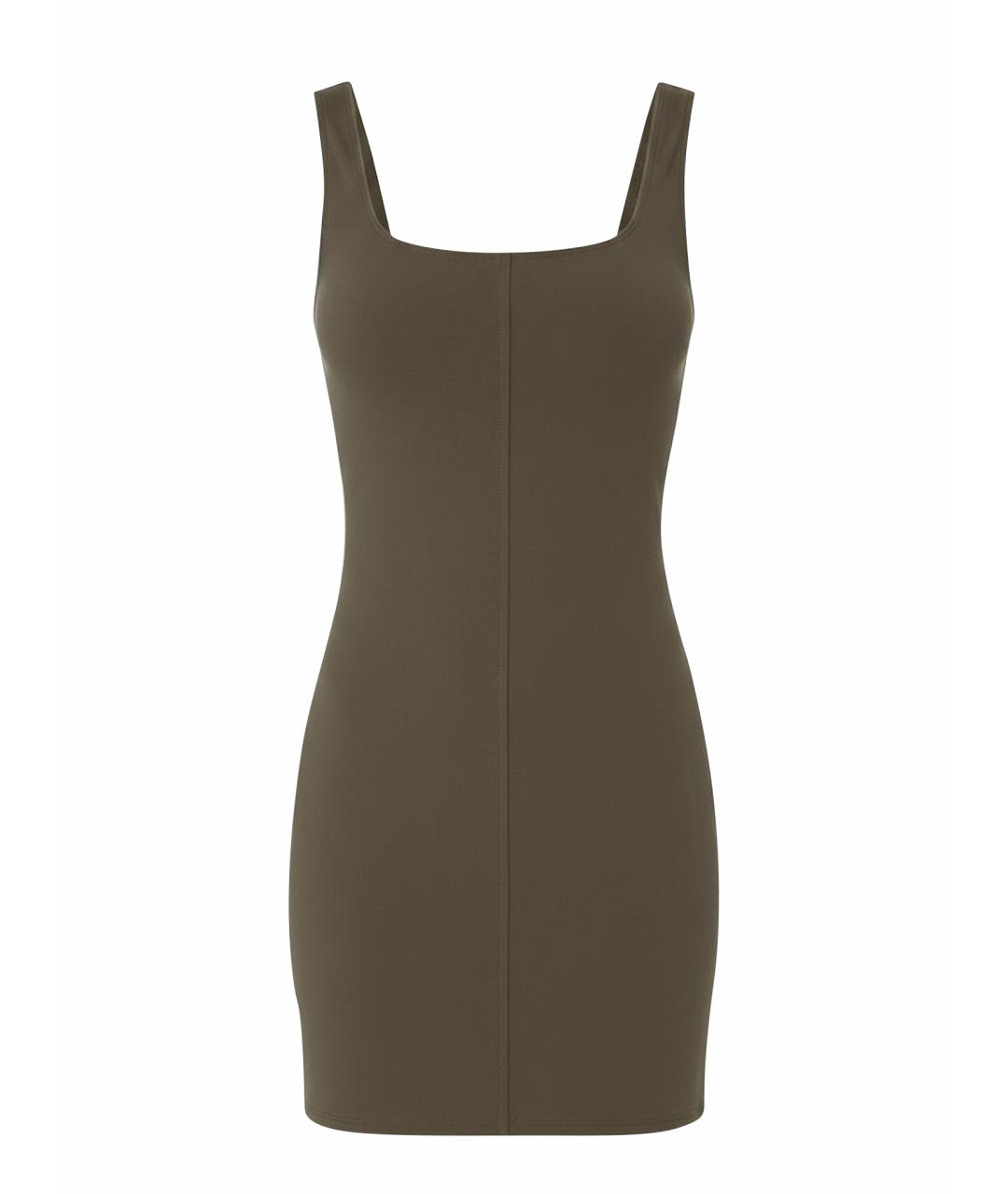 ALO YOGA Коричневое полиэстеровое платье, фото 1