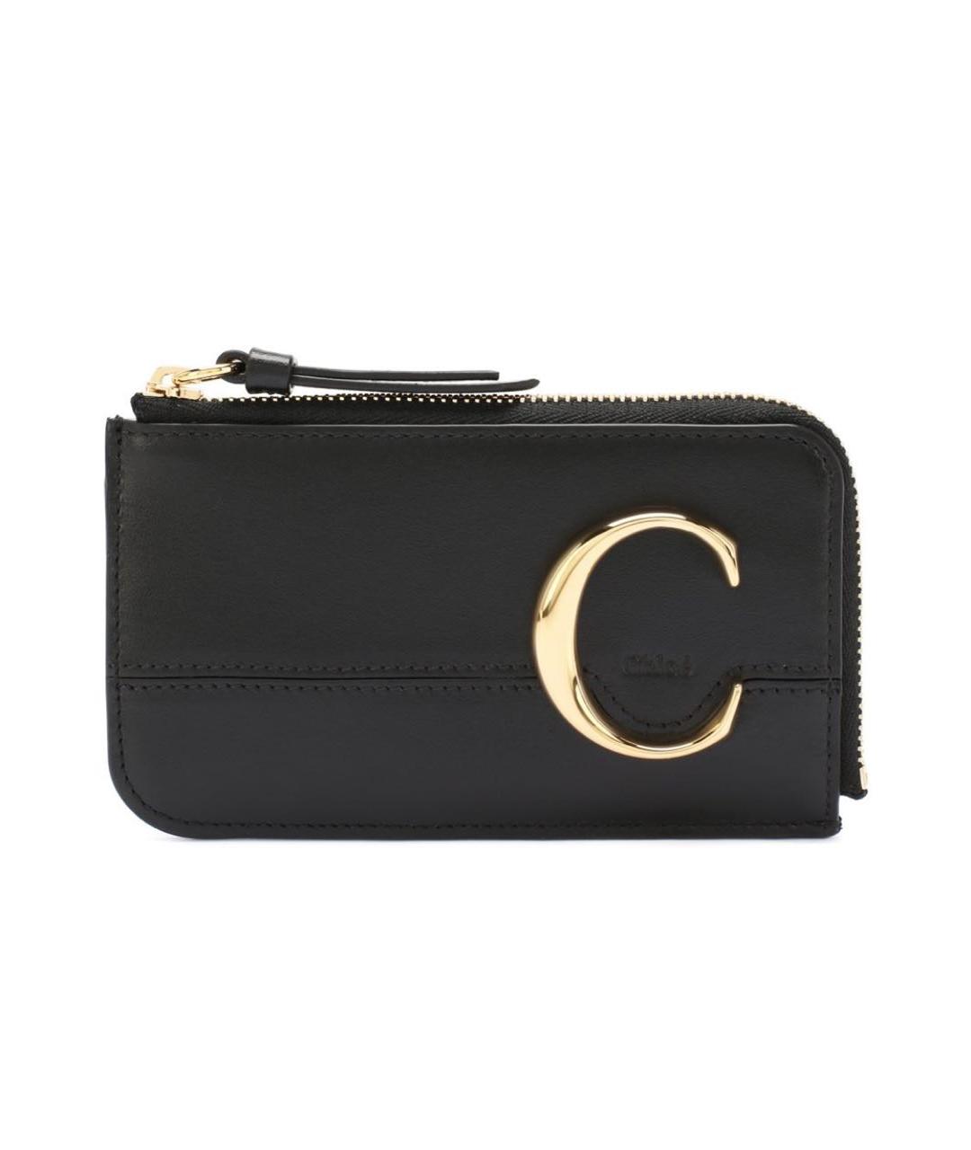 CHLOE Черный кожаный кардхолдер, фото 1