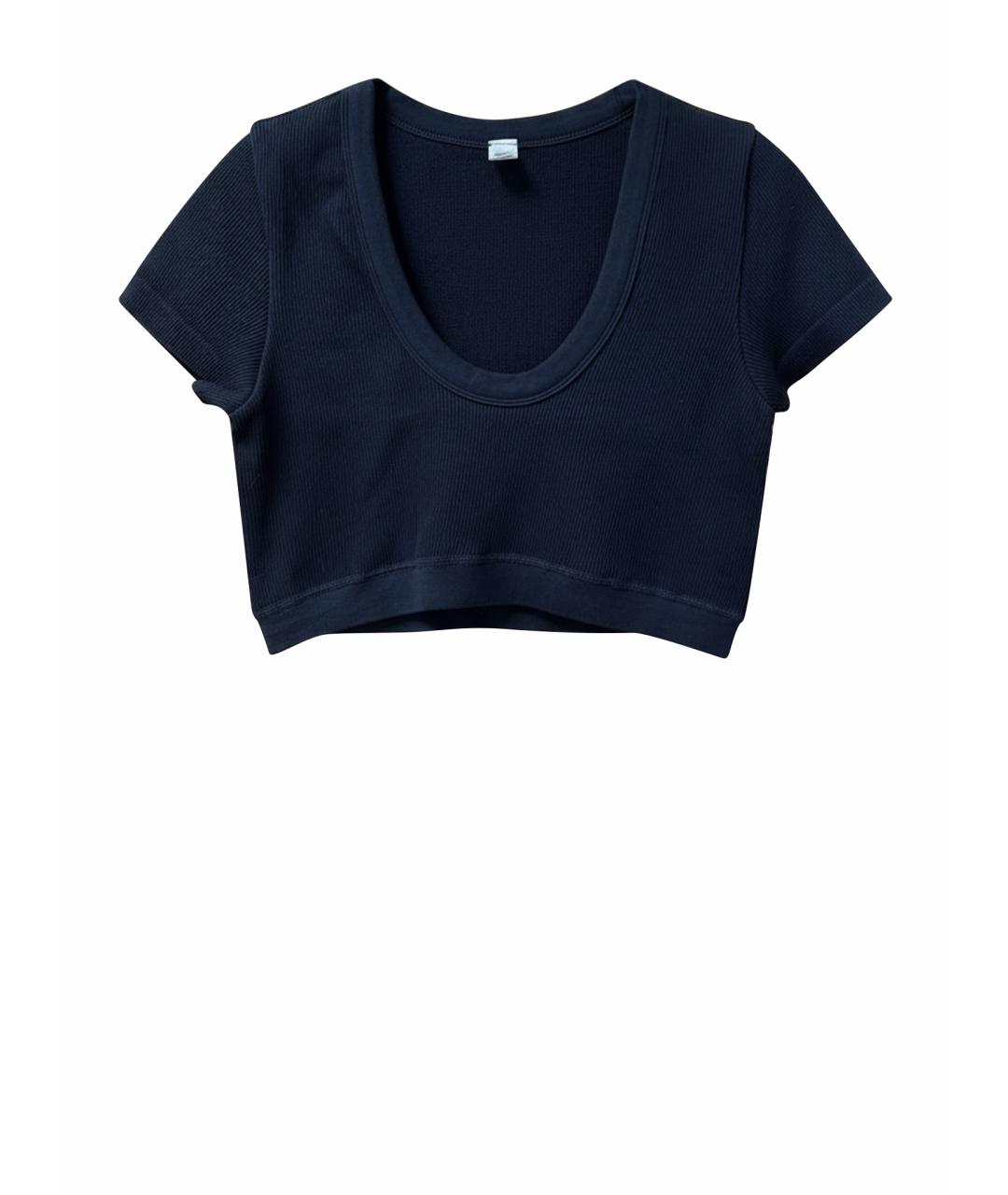 ALO YOGA Черная хлопковая футболка, фото 1