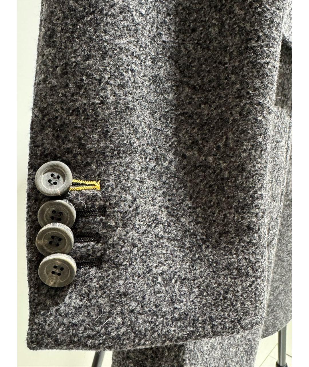 FENDI Серое шерстяное пальто, фото 6