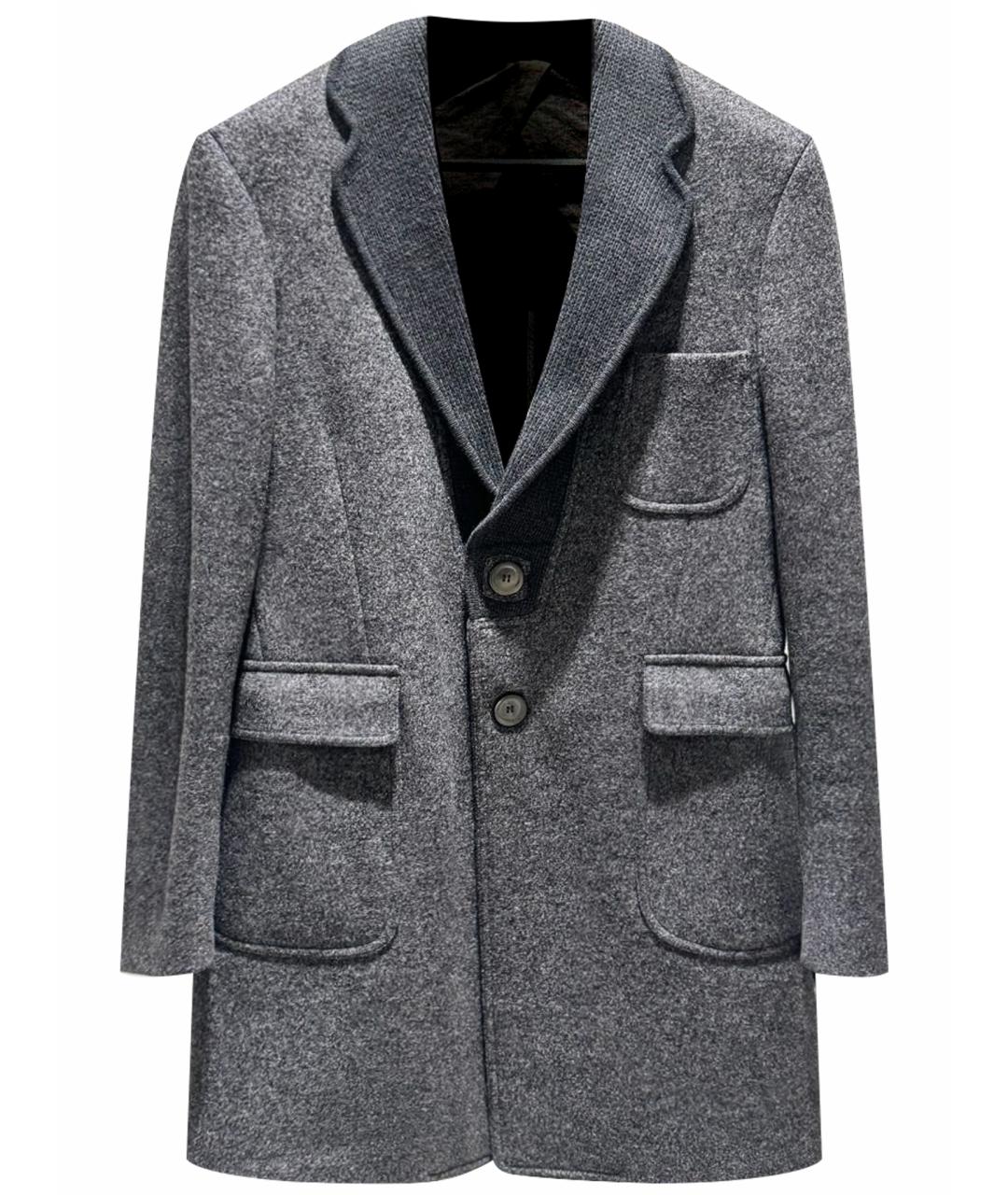 FENDI Серое шерстяное пальто, фото 1