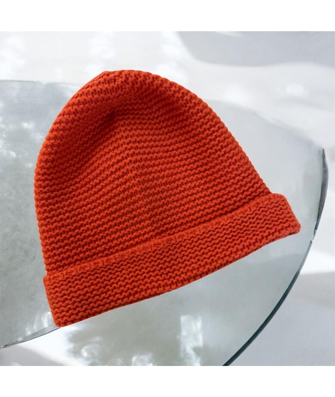 WEEKEND MAX MARA Оранжевая шерстяная шапка, фото 3