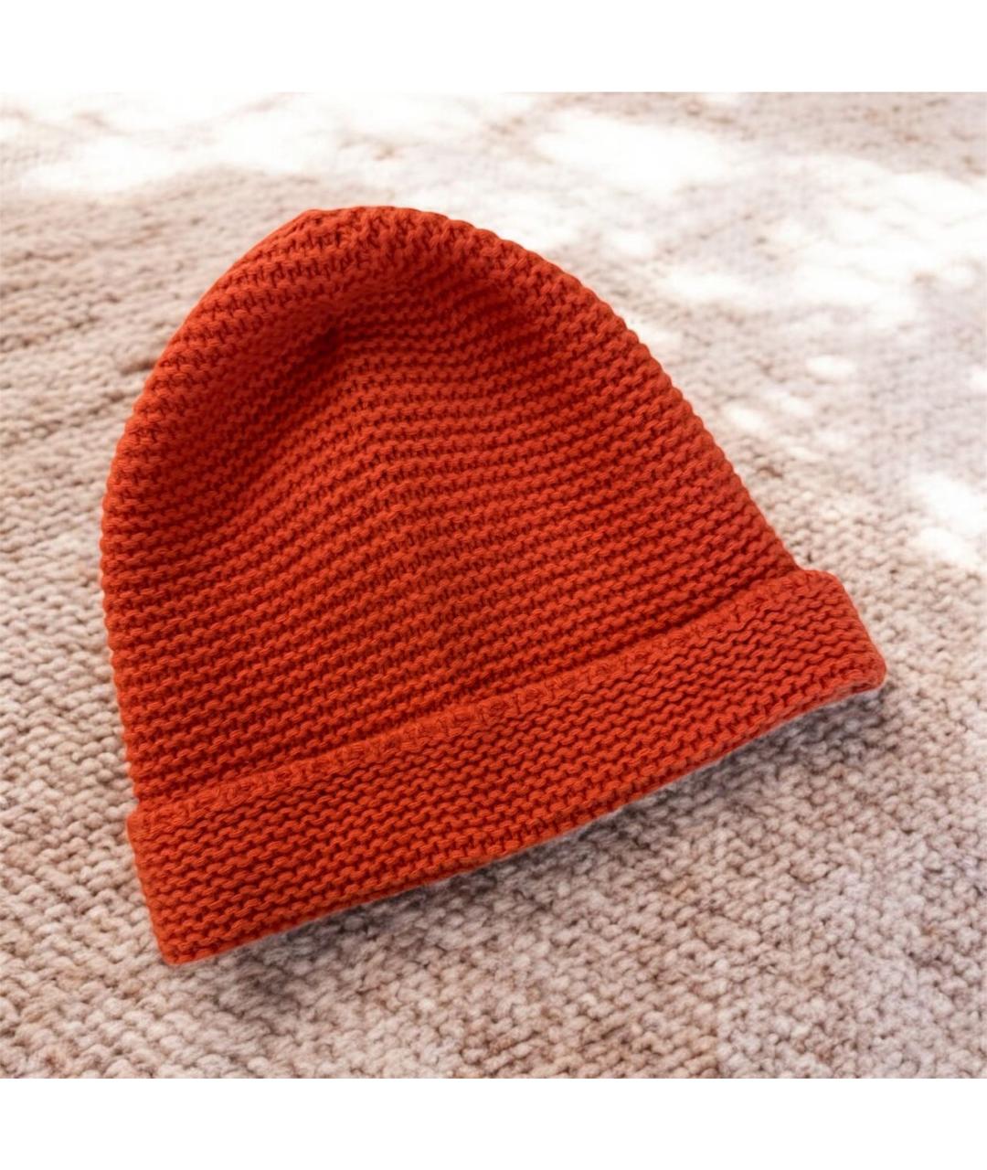 WEEKEND MAX MARA Оранжевая шерстяная шапка, фото 4