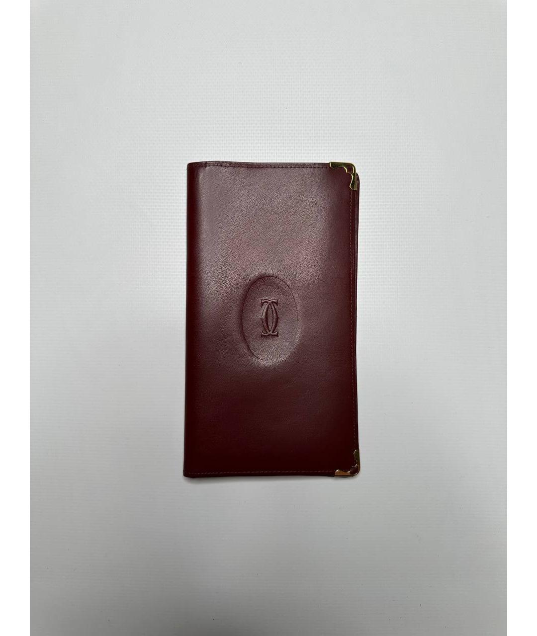 CARTIER Коричневый кожаный кошелек, фото 5