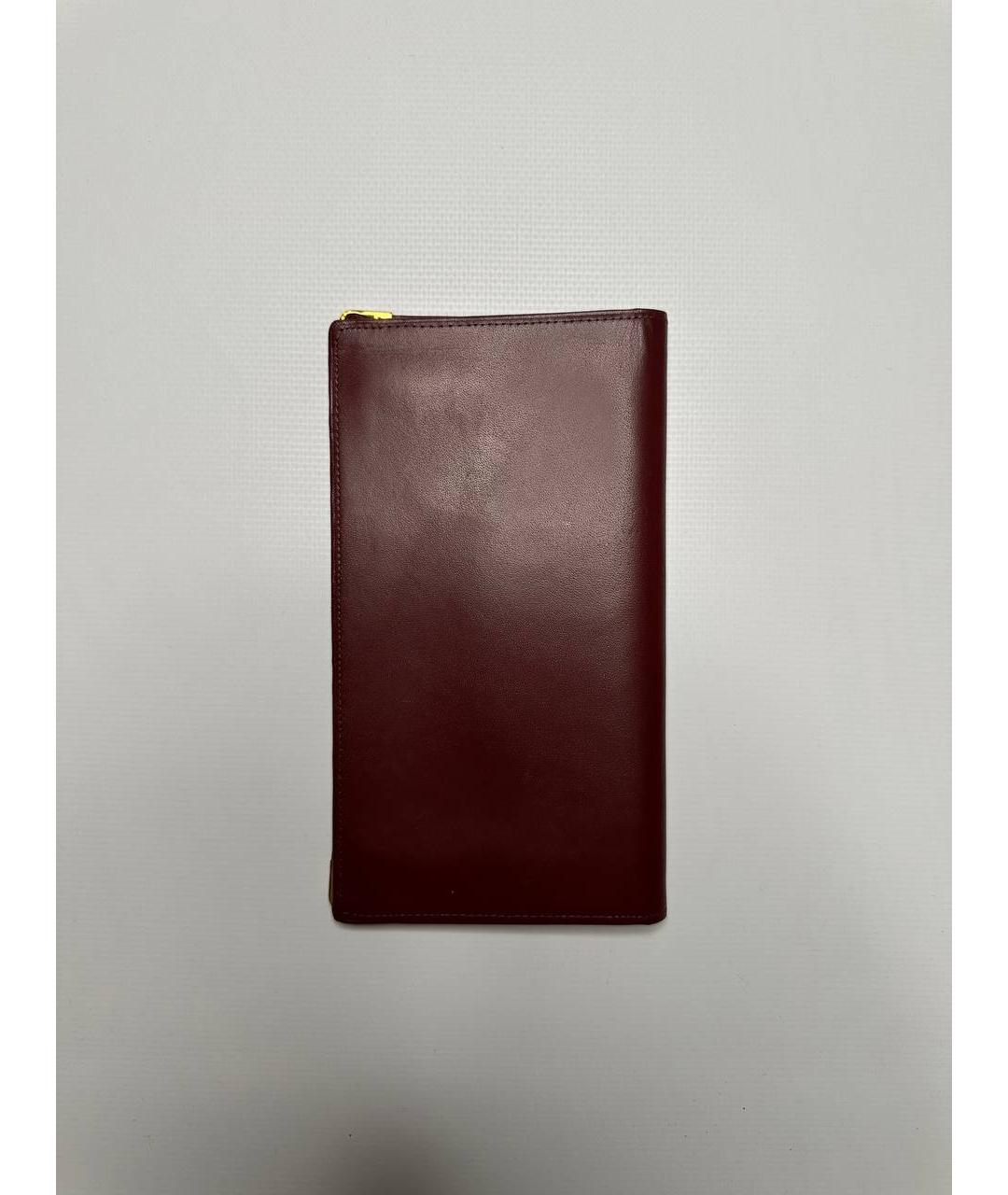 CARTIER Коричневый кожаный кошелек, фото 2