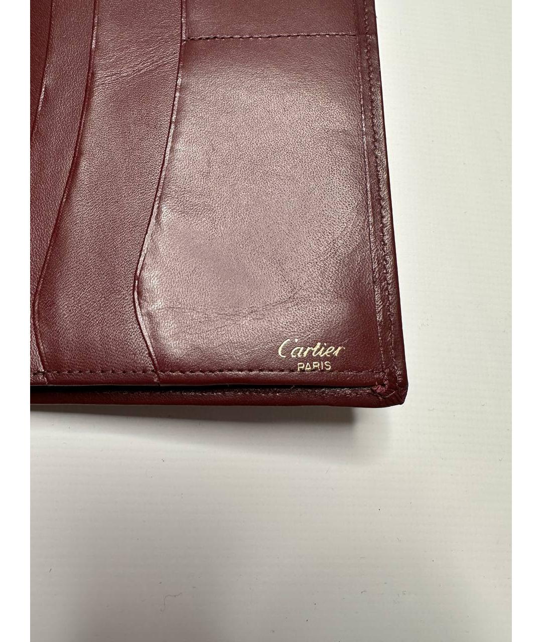 CARTIER Коричневый кожаный кошелек, фото 4