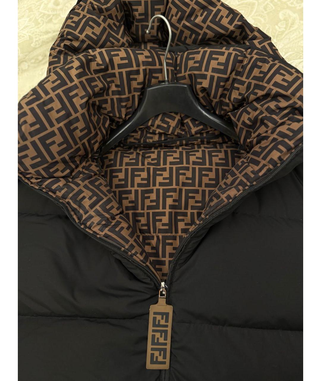 FENDI Черная атласная куртка, фото 8