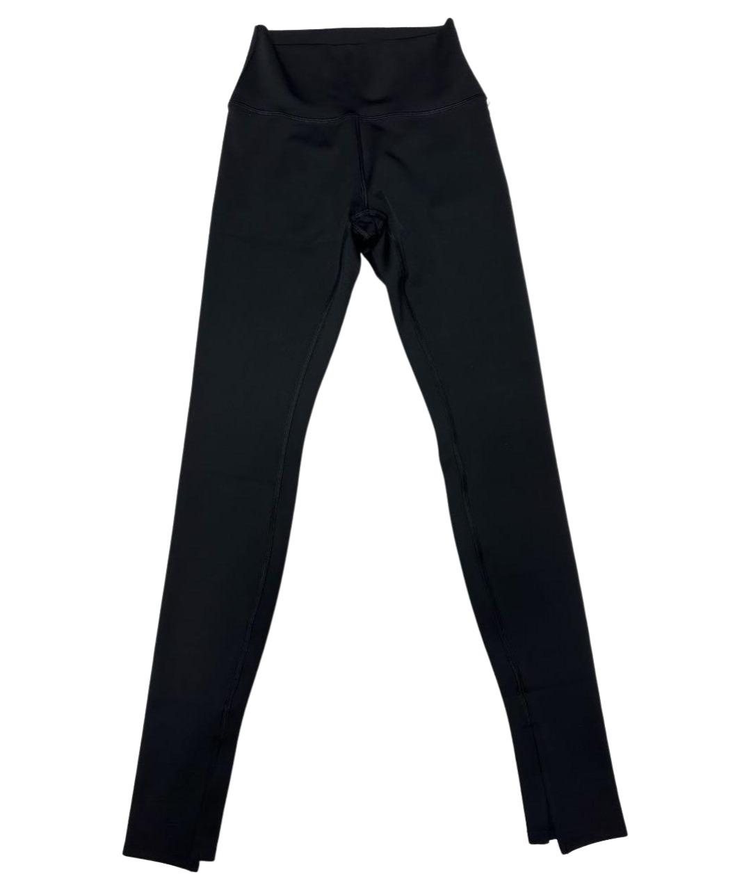 ALO YOGA Черные полиамидовые леггинсы и велосипедки, фото 1