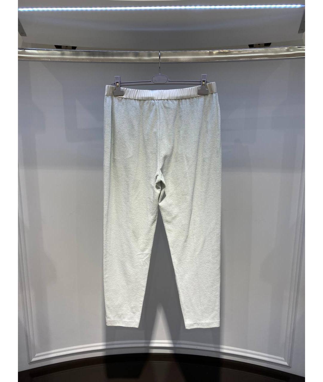 FABIANA FILIPPI Белые хлопковые прямые брюки, фото 3