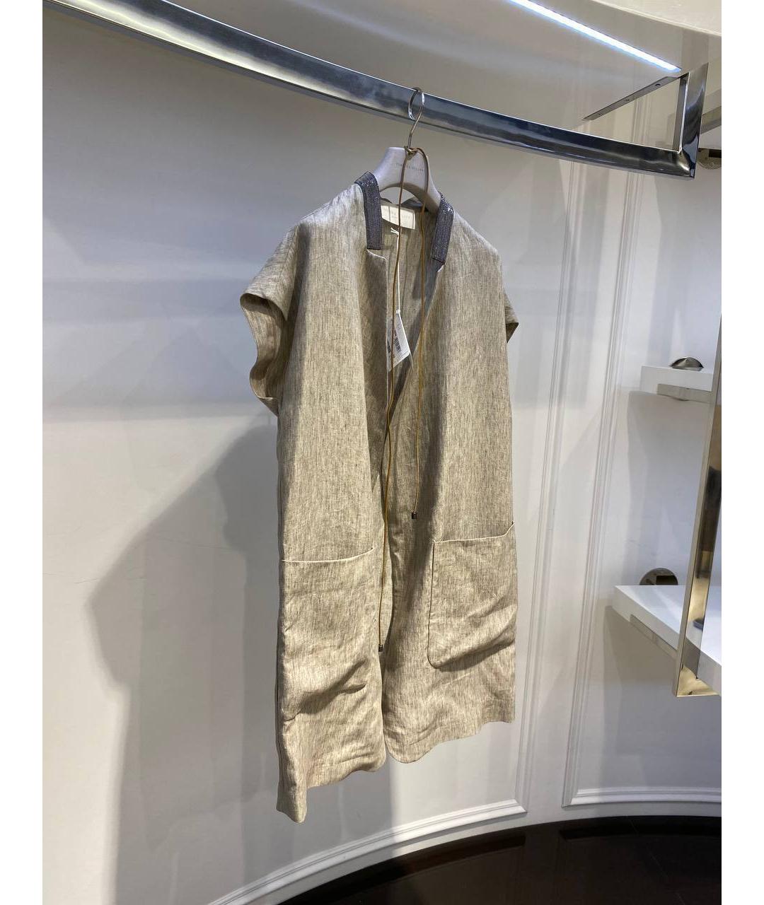 FABIANA FILIPPI Мульти льняной жакет/пиджак, фото 2