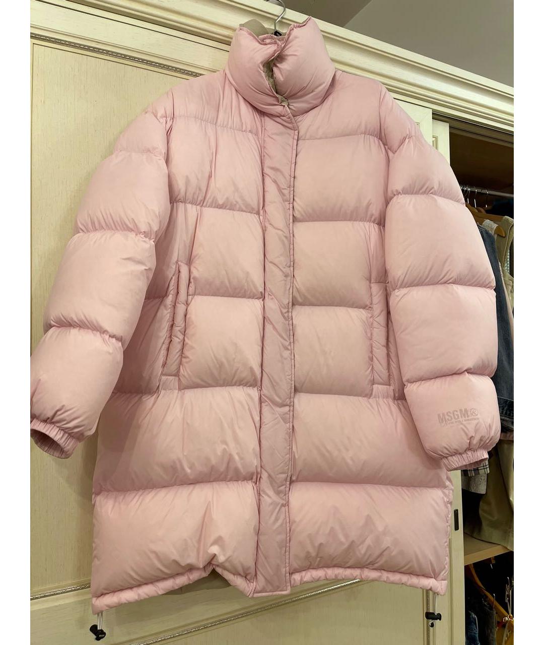 MSGM Розовая полиэстеровая куртка, фото 6