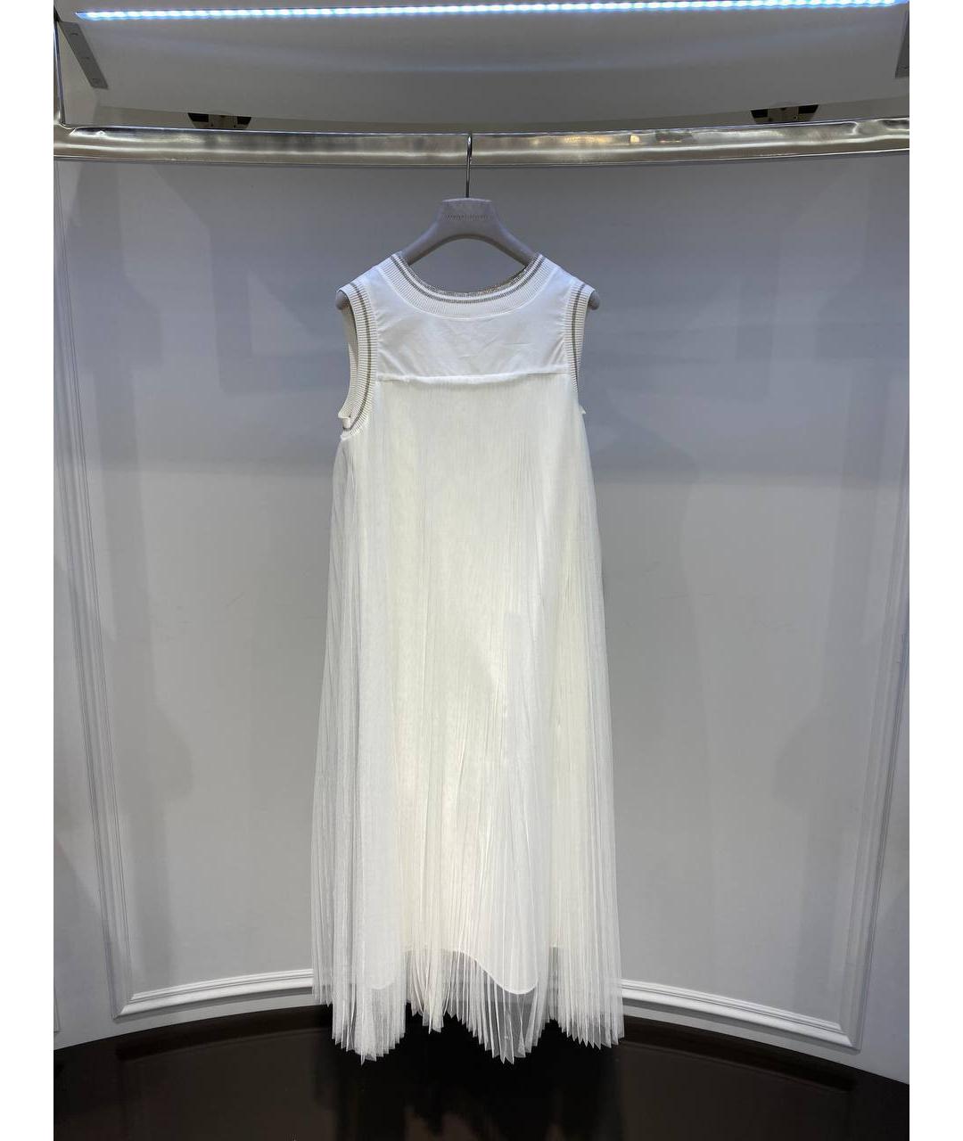 FABIANA FILIPPI Белое хлопковое платье, фото 4