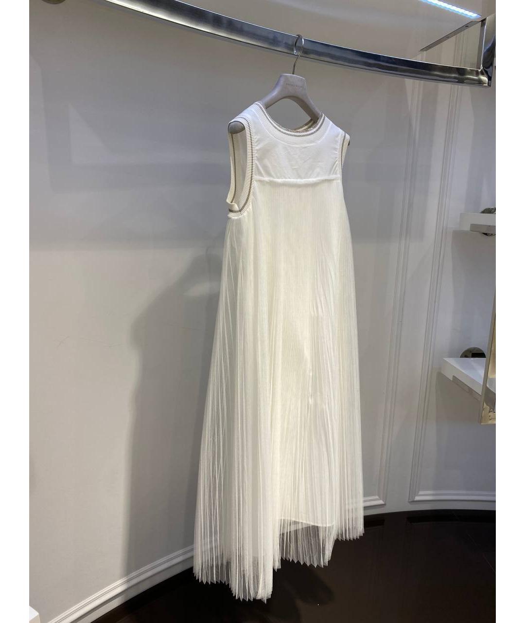 FABIANA FILIPPI Белое хлопковое платье, фото 3
