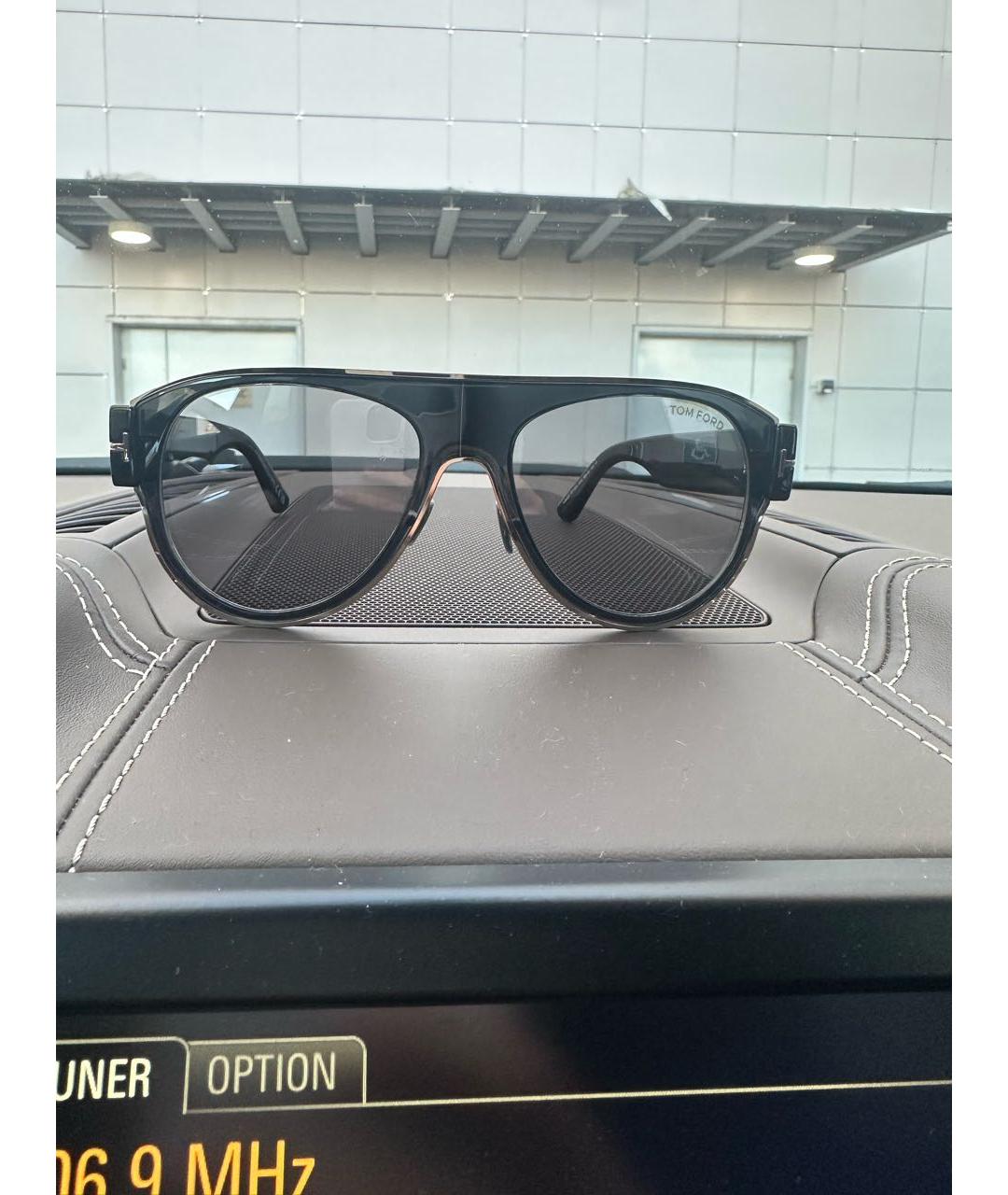 TOM FORD Черные пластиковые солнцезащитные очки, фото 5