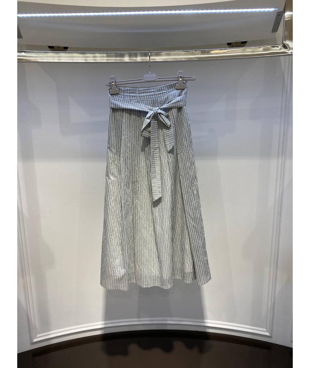 FABIANA FILIPPI Мульти хлопковая юбка макси, фото 4