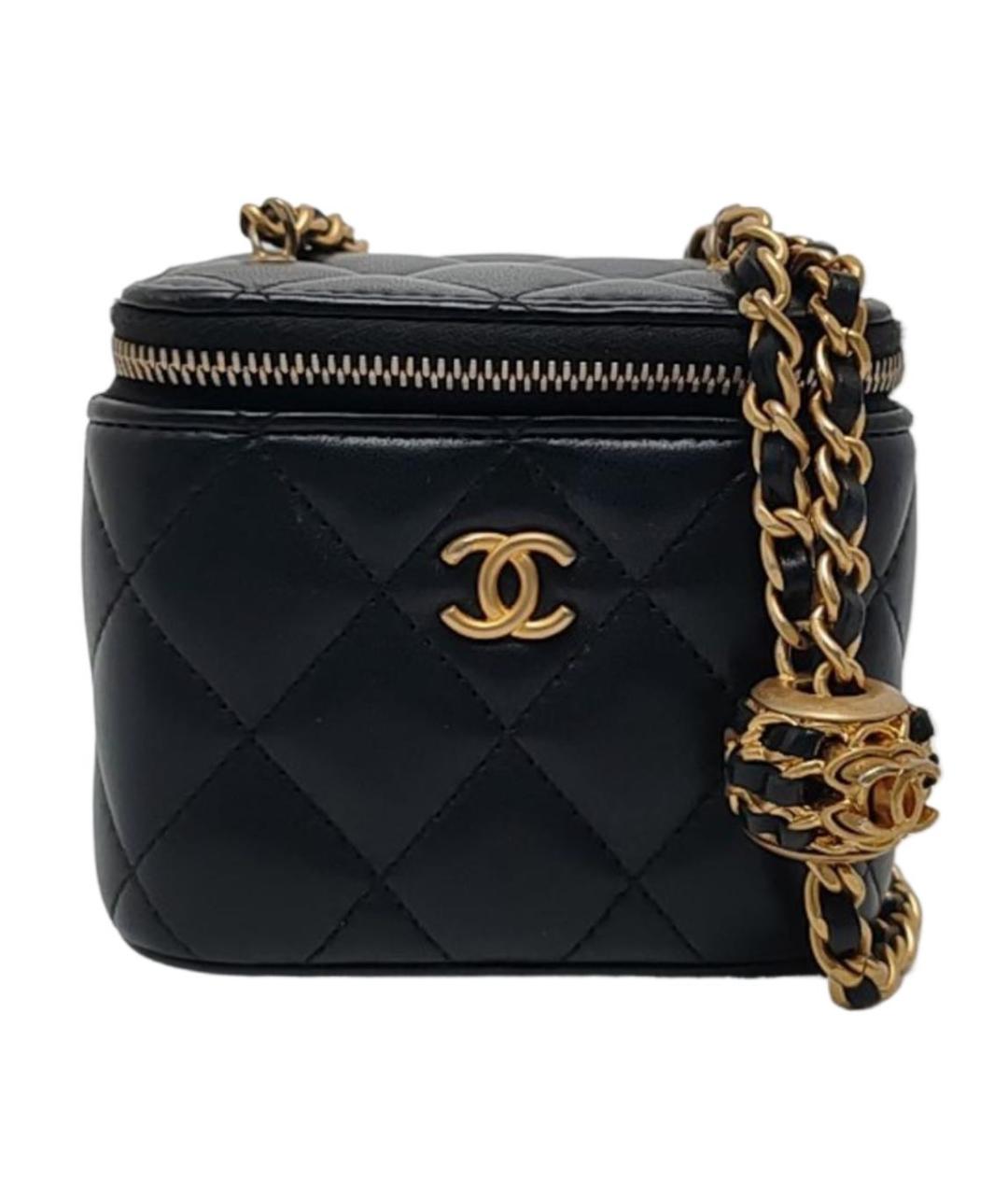 CHANEL Черная кожаная сумка через плечо, фото 5