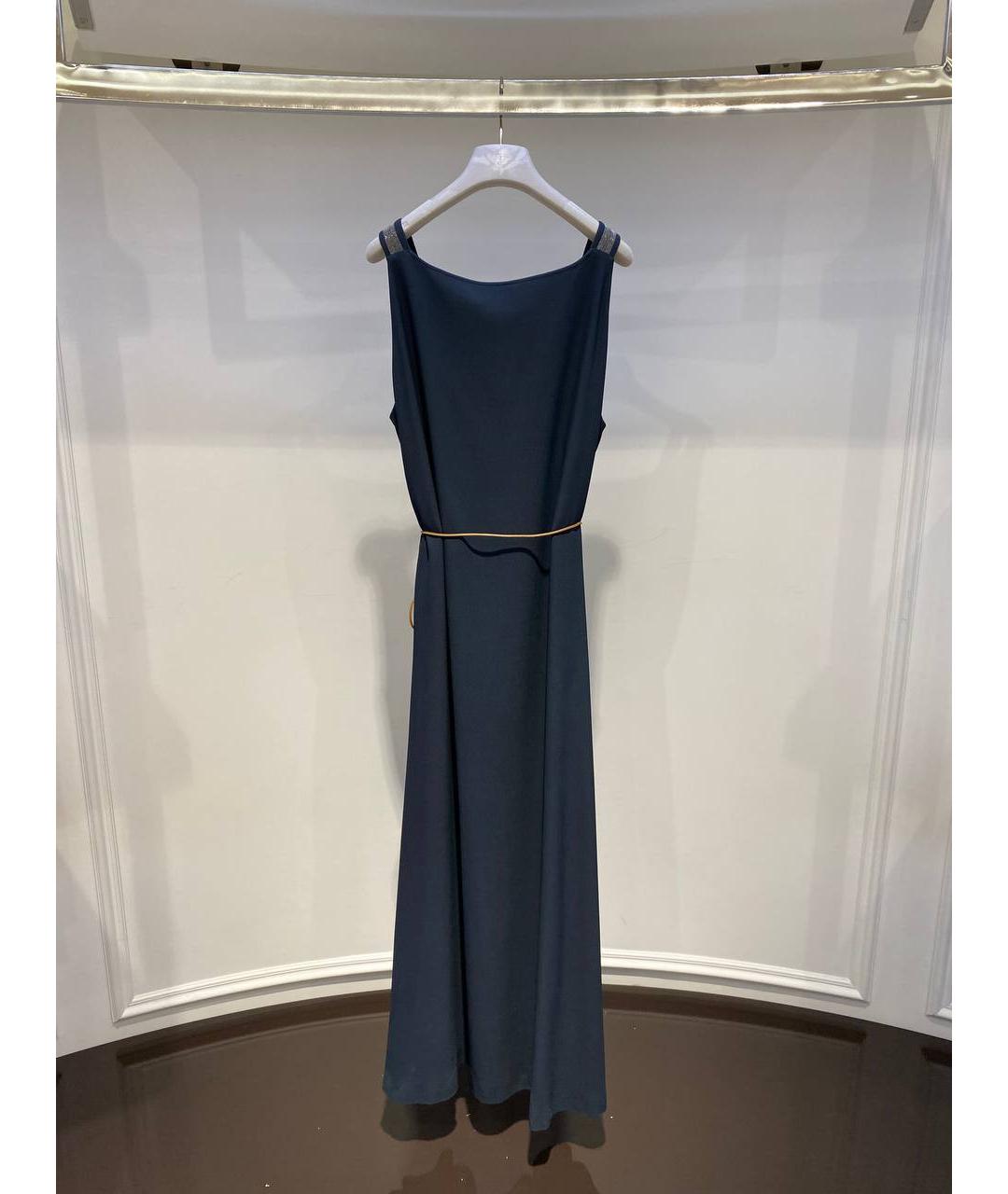 FABIANA FILIPPI Синее ацетатное платье, фото 3