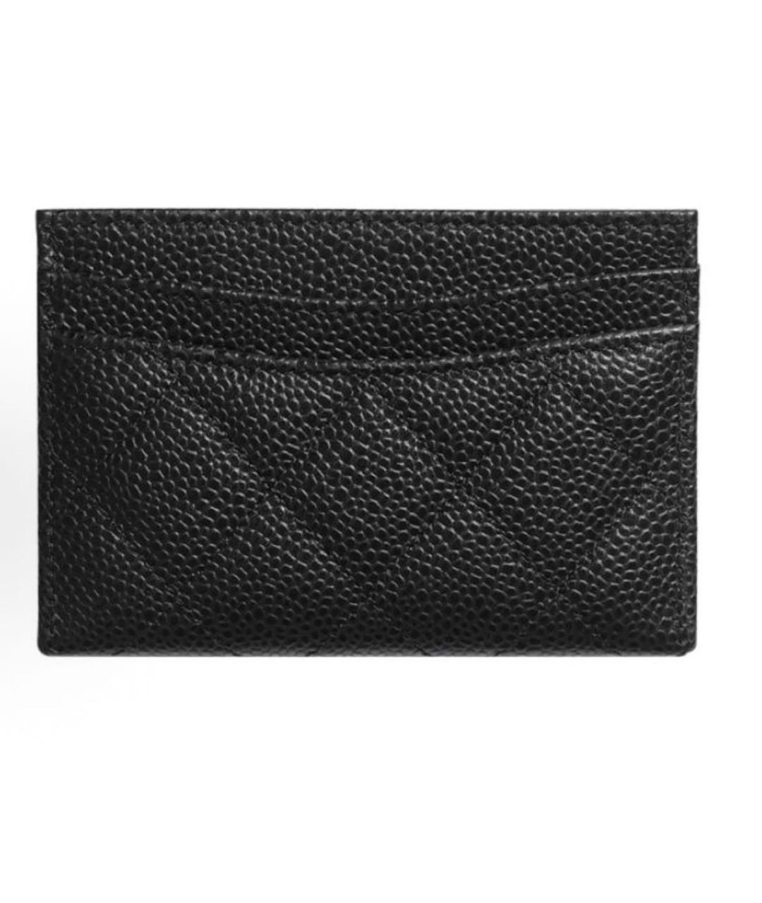 CHANEL Черный кожаный кардхолдер, фото 2