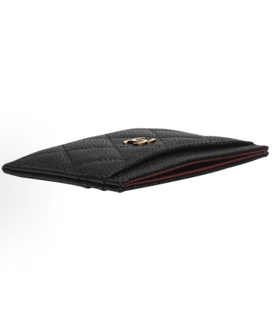 CHANEL Черный кожаный кардхолдер, фото 3