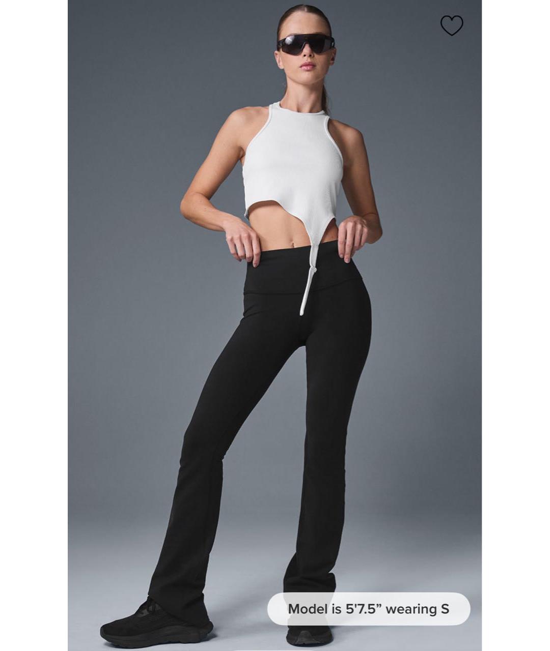 ALO YOGA Черная полиэстеровая майка, фото 5