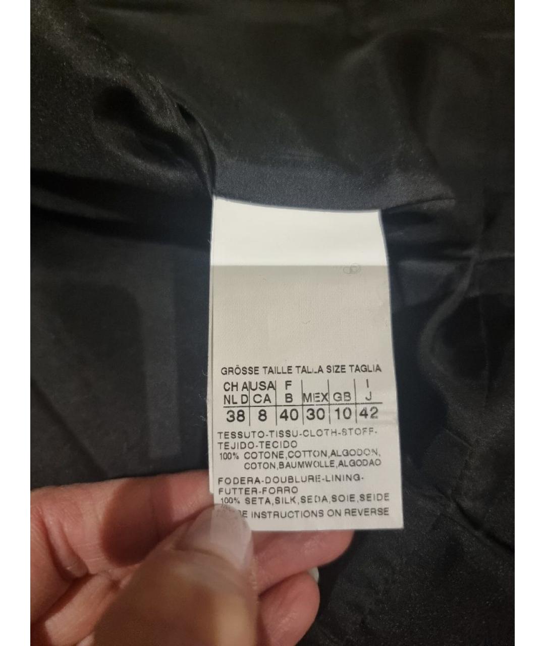 SPORTMAX Черный хлопковый жилет, фото 6