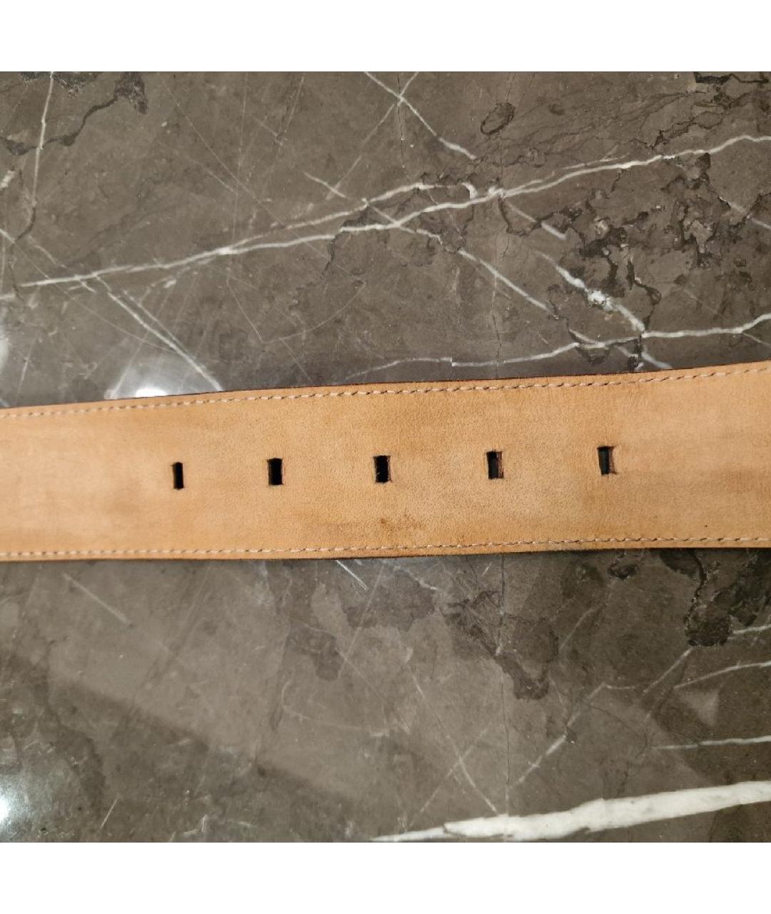 GUCCI Бордовый кожаный ремень, фото 6